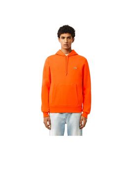 Sudadera Lacoste Jogger Capucha Naranja Hombre