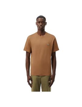 Camiseta Lacoste Corte Clasico Marron Hombre