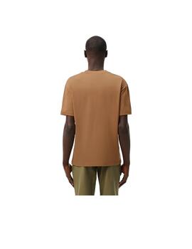 Camiseta Lacoste Corte Clasico Marron Hombre