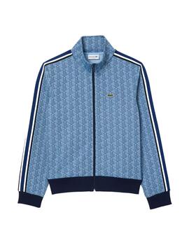 Sudadera Lacoste Paris Monograma Azul Hombre