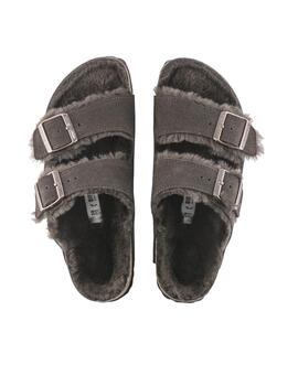 Sandalia Birkenstock Arizona Shearling LEVE Mocca