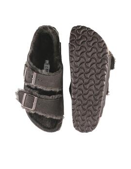 Sandalia Birkenstock Arizona Shearling LEVE Mocca