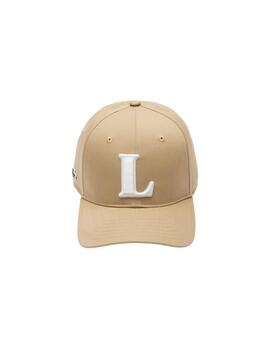 Gorra Lacoste Beisbol Bordados Beige Unisex