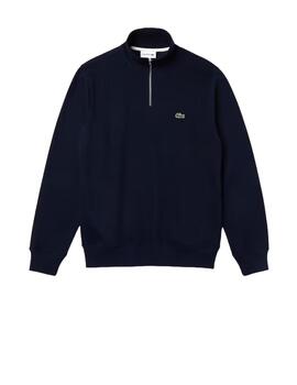 Sudadera Lacoste Cuello Alto Marino Hombre