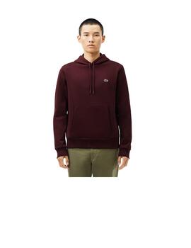 Sudadera Lacoste Capucha Granate Hombre