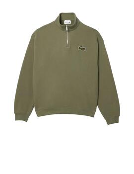 Sudadera Lacoste Cuello Alto Khaki Unisex