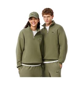 Sudadera Lacoste Cuello Alto Khaki Unisex