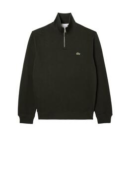 Sudadera Lacoste Cuello Alto Verde Hombre