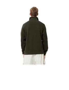 Sudadera Lacoste Cuello Alto Verde Hombre