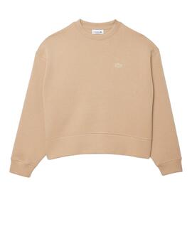 Sudadera Lacoste Jogger Beige Mujer