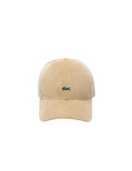 Gorra Lacoste Pana Ajustable Beige Unisex