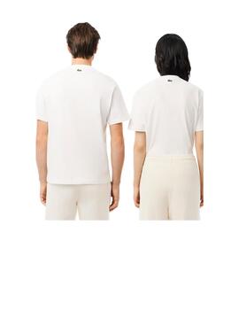 Camiseta Lacoste Punto Blanca Unisex