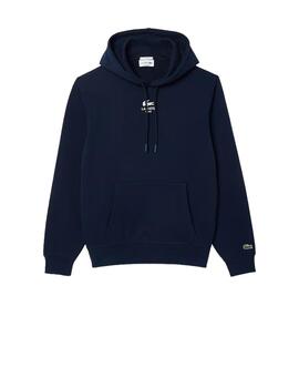 Sudadera Lacoste Capucha Marino Unisex