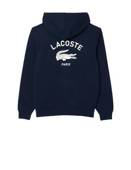 Sudadera Lacoste Capucha Marino Unisex