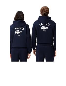 Sudadera Lacoste Capucha Marino Unisex