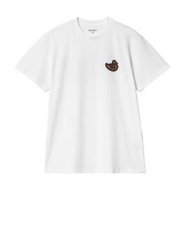 Camiseta Carhartt S/S Brown Ducks Blanca Hombre