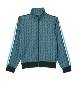 Sudadera Lacoste Monograma Paris Azul Hombre