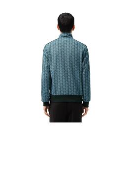 Sudadera Lacoste Monograma Paris Azul Hombre