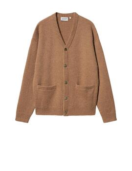 Chaqueta Carhartt Merton Cardigan Camel Hombre