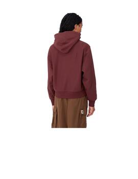 Sudadera Carhartt W' HD American Script Granate