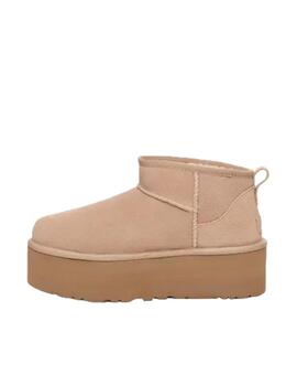 Bota Ugg W Classic Ultra Mini Platform Beige Mujer