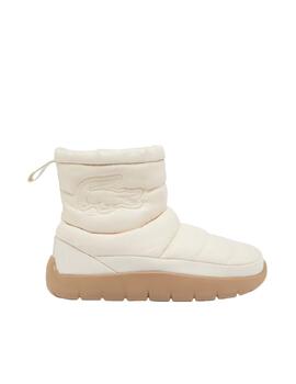 Bota Lacoste Serve Slipper Mid Blanca Mujer