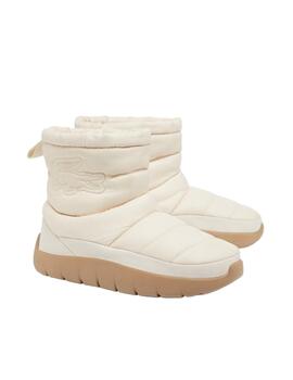 Bota Lacoste Serve Slipper Mid Blanca Mujer