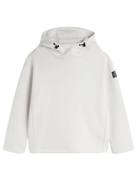 Sudadera Ecoalf CANCUNALF Blanca Mujer