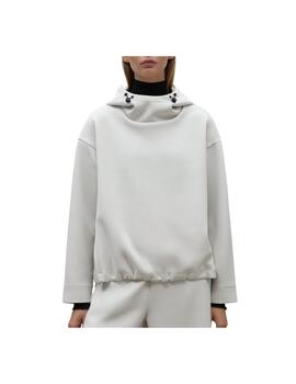 Sudadera Ecoalf CANCUNALF Blanca Mujer