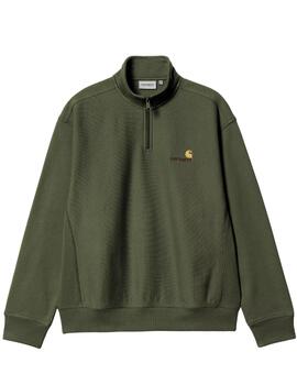 Sudadera Carhartt American Script Verde Hombre