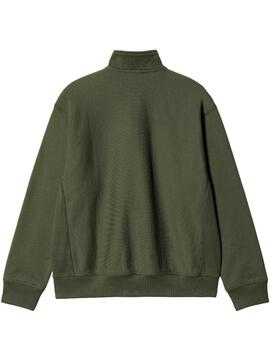 Sudadera Carhartt American Script Verde Hombre