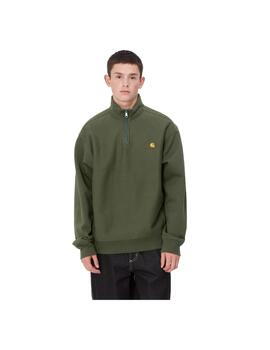 Sudadera Carhartt American Script Verde Hombre