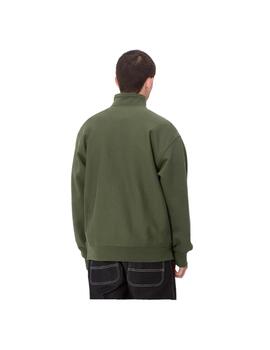 Sudadera Carhartt American Script Verde Hombre