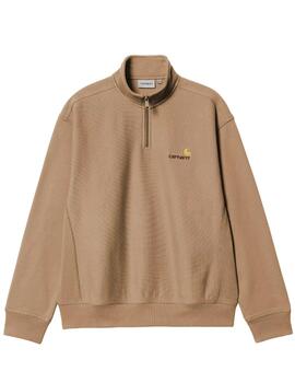 Sudadera Carhartt American Script Camel Hombre