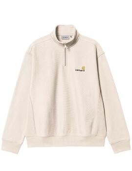 Sudadera Carhartt American Script Beige Hombre