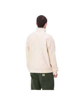 Sudadera Carhartt American Script Beige Hombre