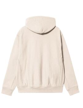 Sudadera Carhartt American Script Beige Hombre