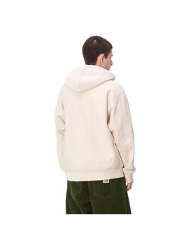 Sudadera Carhartt American Script Beige Hombre