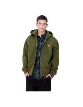 Sudadera Carhartt American Script Verde Hombre