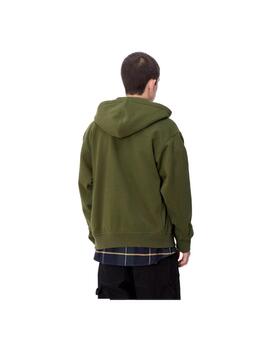 Sudadera Carhartt American Script Verde Hombre