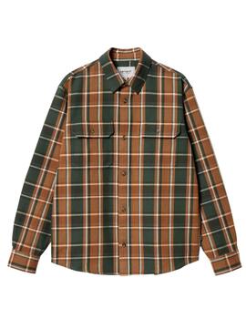 Camisa Carhartt L/S Hobart Multicolor Hombre