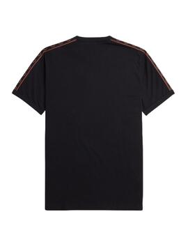 Camiseta Fred Perry Negra Hombre