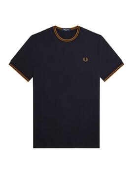 Camiseta Fred Perry Marino Hombre