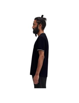 Camiseta Fred Perry Negra Hombre