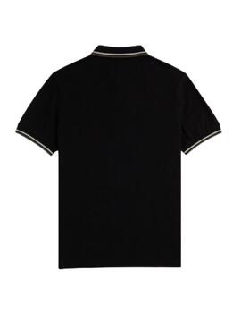 Polo Fred Perry Negro Hombre