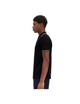 Polo Fred Perry Negro Hombre