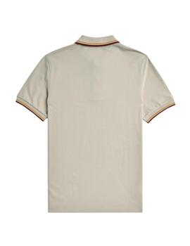 Polo Fred Perry Beige Hombre