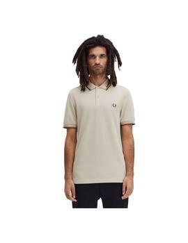 Polo Fred Perry Beige Hombre