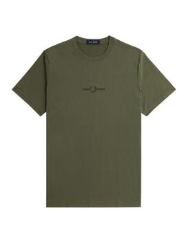 Camiseta Fred Perry Verde Hombre