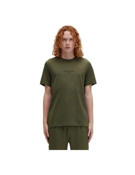 Camiseta Fred Perry Verde Hombre